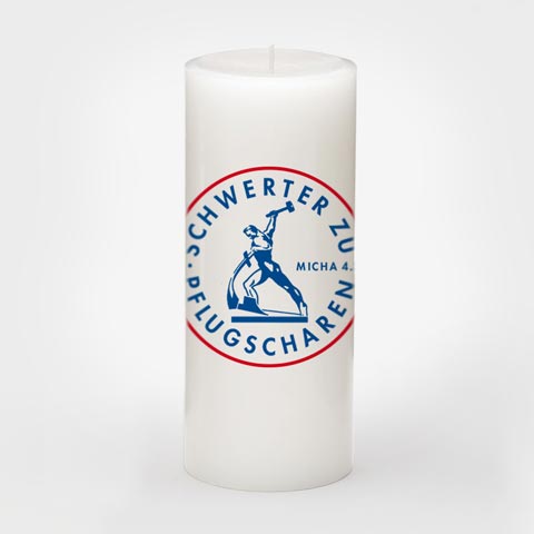 Kerze "FriedensDekade"