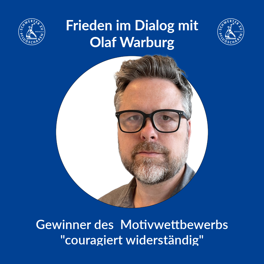Frieden im Dialog mit dem Gewinner des Motivwettbewerbes 2026 der ökumenischen FriedensDekade Olaf Warburg