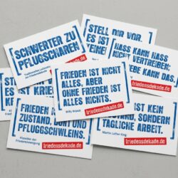 Großes Zitate-Aufkleber-Set (5er-Pack) – Ökumenische FriedensDekade